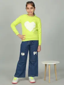 Cantabil Girls Self Design Pullover