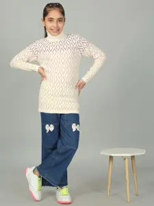 Cantabil Girls Self Design Pullover