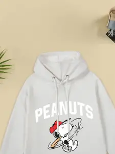 FOREVER FRIDAY Girls Printed Hooded Cotton Sweatshirt