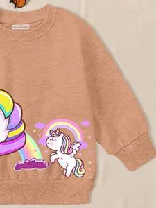 FOREVER FRIDAY Girls Printed Sweatshirt