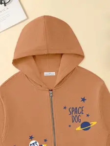 FOREVER FRIDAY Boys Printed Hooded Cotton Sweatshirt