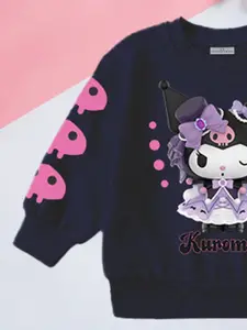 FOREVER FRIDAY Girls Printed Cotton Sweatshirt