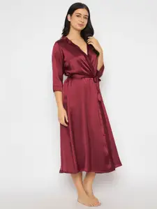 Clovia Women Calf Length Robe
