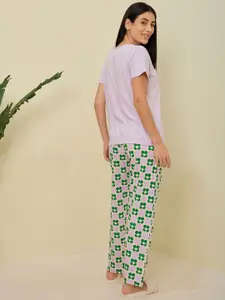 Sweet Dreams Women Floral Printed Night suit