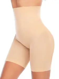 CareDone Women High Waist Tummy & Thigh Anti Rolling Strip Cotton Shapeware