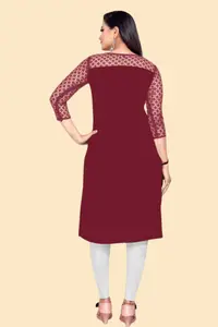 Dream Beauty Fashion Pure Crepe Kurti