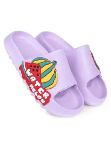 KAPYANSH Women Printed Rubber Sliders