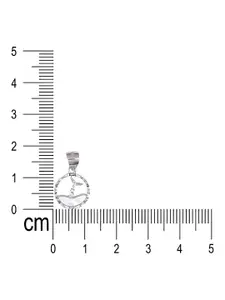 Taraash 925 Sterling Silver Silver-Plated Pendant With Chain