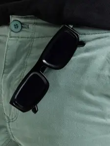 Snitch Men Rectangle Sunglasses with UV Protected Lens SN0095