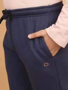Sweet Dreams Boys Solid Cotton Relaxed Fit Track Pant