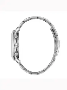 Lee Cooper Men Brass Dial & Stainless Steel Bracelet Style Straps Analogue Multi Function Watch LC08068.330