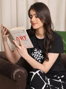 Boston Club Women Printed Night suit