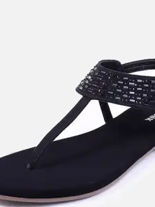 Anouk Women Embellished T-Strap Flats