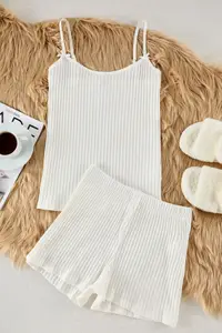 Trendyol Women Sleeveless Pure Cotton Night Suit