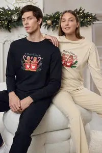 Trendyol Women Pure Cotton Printed Night suit