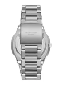Lee Cooper Men Brass Dial & Stainless Steel Bracelet Style Straps Analogue Multi Function Watch LC08047.390