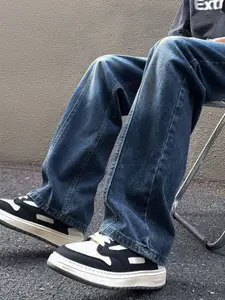 StyleCast x Revolte Men Relaxed Fit Heavy Fade Stretchable Jeans