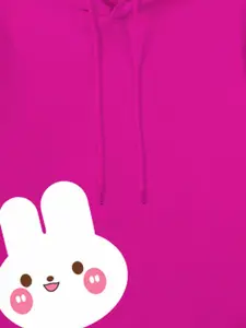 FOREVER FRIDAY Girls Hooded Printed Pure Cotton Sweatshirt