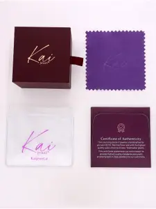 KAI JEWEL 925 Sterling Silver Gold-Plated Zircon Contemporary Minimalistic Studs