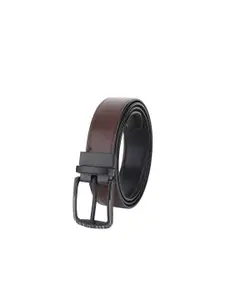 Provogue Men Textured Reversible Formal Belt