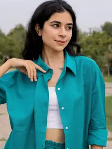 Moda Rapido Shirt Collar Shirt With Shorts