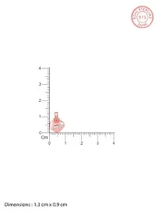 GIVA Rose Gold-Plated Heart Shaped Pendants with Chains