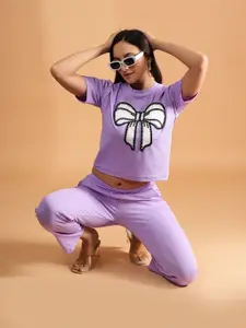 BAESD Embroidered  Pure Cotton Top And Trouser