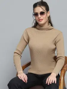 Monte Carlo Women Striped Woollen Pullover