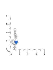 GIVA Rhodium-Plated Contemporary Pendants with Chains