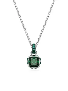 SWAROVSKI Rhodium-Plated Crystal Stone Studded Pendant With Chain