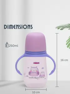 Adore Kids Blue & Purple Printed Feeding Bottle -250 ml
