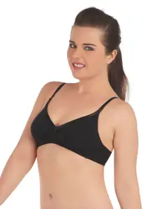Soie Medium Coverage Non Padded Non wired Cross Over Seamless Bra