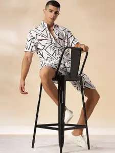 HOUSE OF MAHNOTS Abstarct Printed Shirt With Shorts