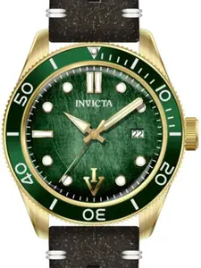 Invicta Men Dial & Leather Straps Analogue Automatic Watch 33516