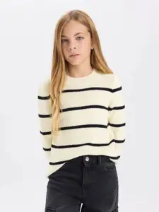 DeFacto Girls Striped Pullover