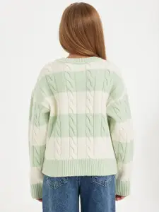 DeFacto Girls Cable Knit Pullover