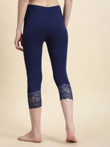 Outflits Round Neck Lace Up T-Shirt With Capris