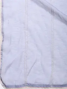 Meena Bazaar Floral Embroidered Unstitched Dress Material