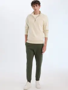 DeFacto Men Mock Collar Sweatshirt