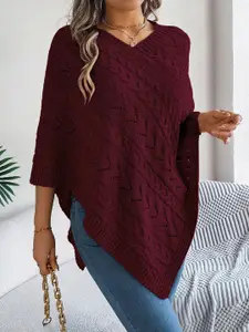 StyleCast x Revolte Women V-Neck Poncho