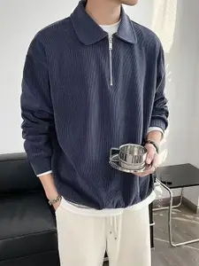 StyleCast x Revolte Men Shirt Collar Sweatshirt