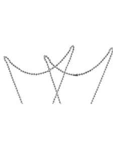 Anouk Set Of 2 Silver-Plated Heart Shaped Sweetheart Sparkle Heart Pendants With Chains