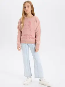 DeFacto Girls Printed Pullover