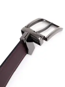 Provogue Men Textured Reversible Formal Belt