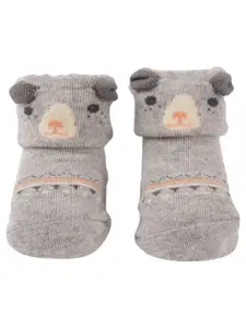 Yellow Bee Infant Boys Patterned Non-Slip Ankle Length Non-Slip Socks