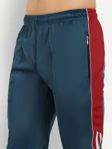 Moda Rapido Men Colourblocked Slim Fit Mid Rise Track Pant