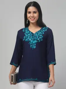 Trend Level Floral Embroidered Kurti
