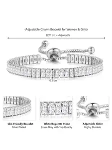 Peora Women 2 Rose Gold-Plated Wraparound Bracelet