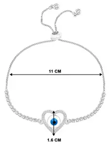 Peora Women 2 Cubic Zirconia Rose Gold-Plated Wraparound Bracelet