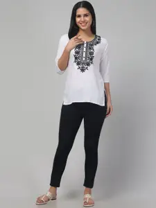 Trend Level Floral Embroidered Kurti